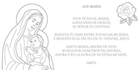 Ave María: lámina completa