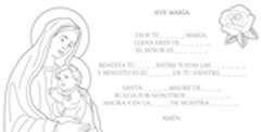 Ave María en el que hay que completar frases