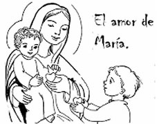 Aprende y colorea las Advocaciones de la Virgen María (VI)