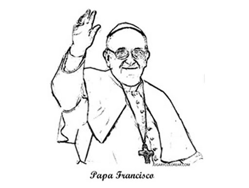 Colorea a nuestro querido Papa Francisco I