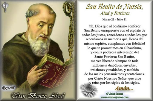 Catequesis sobre san Benito de Nursia