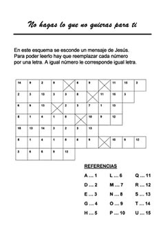 No hagas lo que no quieras para ti - Criptograma
