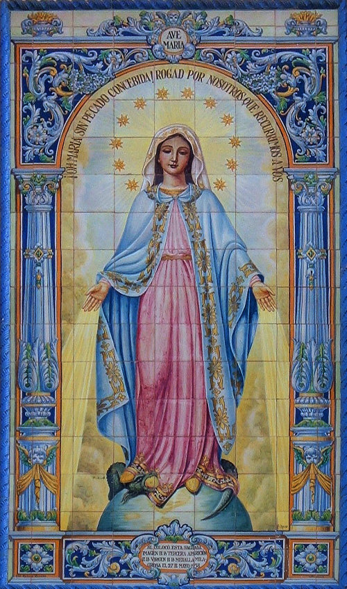 Virgen de la Medalla Milagrosa, con recursos audiovisuales