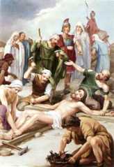 XI ESTACIÓN: JESÚS ES CLAVADO EN LA CRUZ
