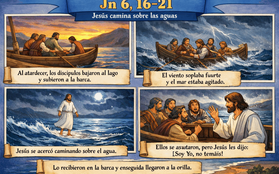 Evangelio del día: Jesús caminando sobre las aguas