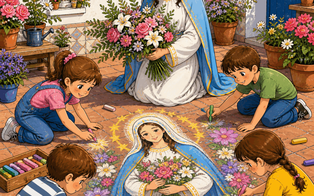Itinerario visual: Con flores a María
