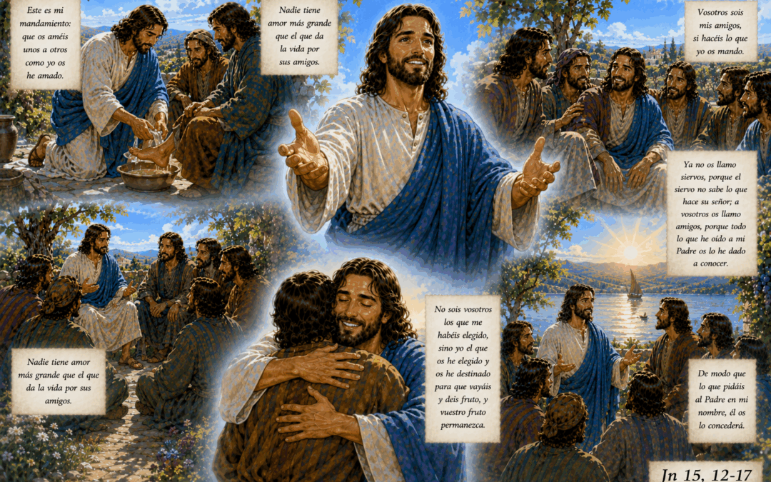 Evangelio del día: Ya no os llamo siervos, sino amigos