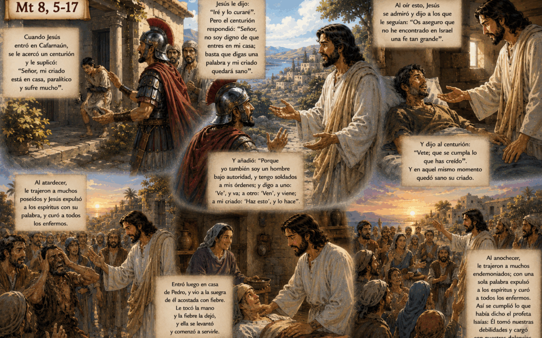 Evangelio del día: No soy digno de que entres en mi casa