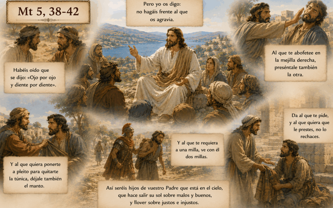 Evangelio del día: ¡Ojo por ojo, diente por diente!
