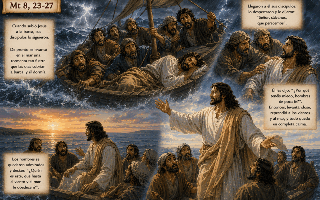 Evangelio del día: Jesús durmiendo en la barca