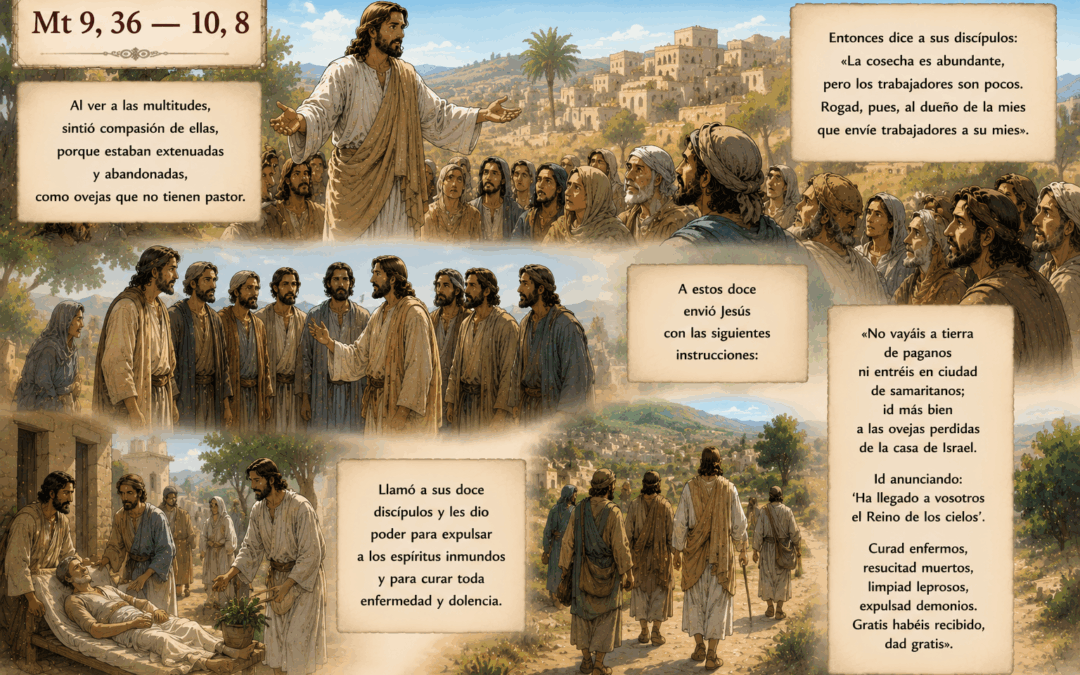 Evangelio del día: Llamó a sus doce discípulos y los envió