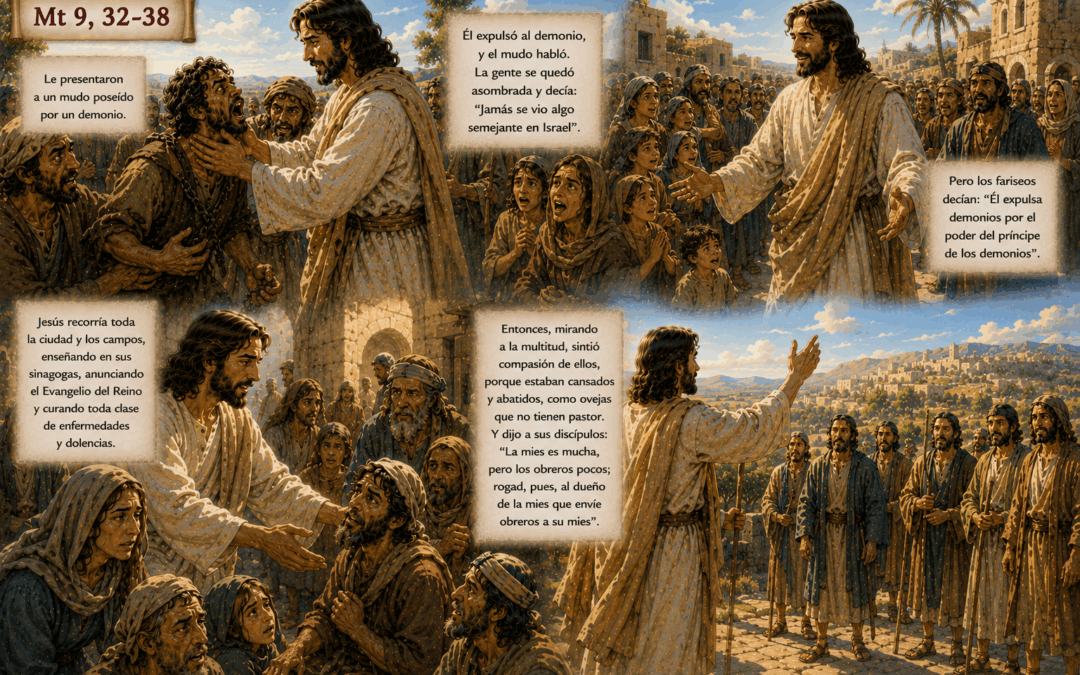 Evangelio del día: Jesús cura a un mudo