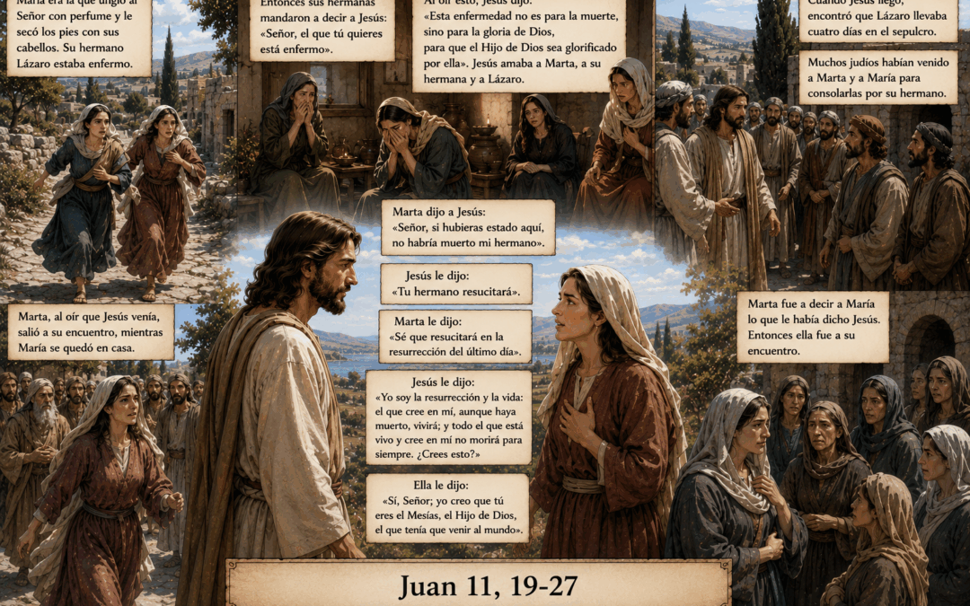 Evangelio del día: Marta, María y Lázaro de Betania