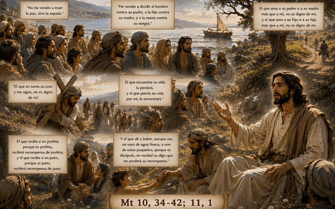 Evangelio del día: No he venido a traer la paz, sino la espada