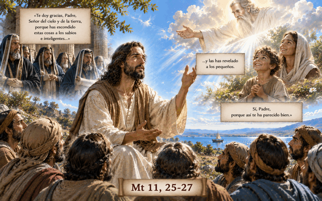 Evangelio del día: Acción de gracias al Padre