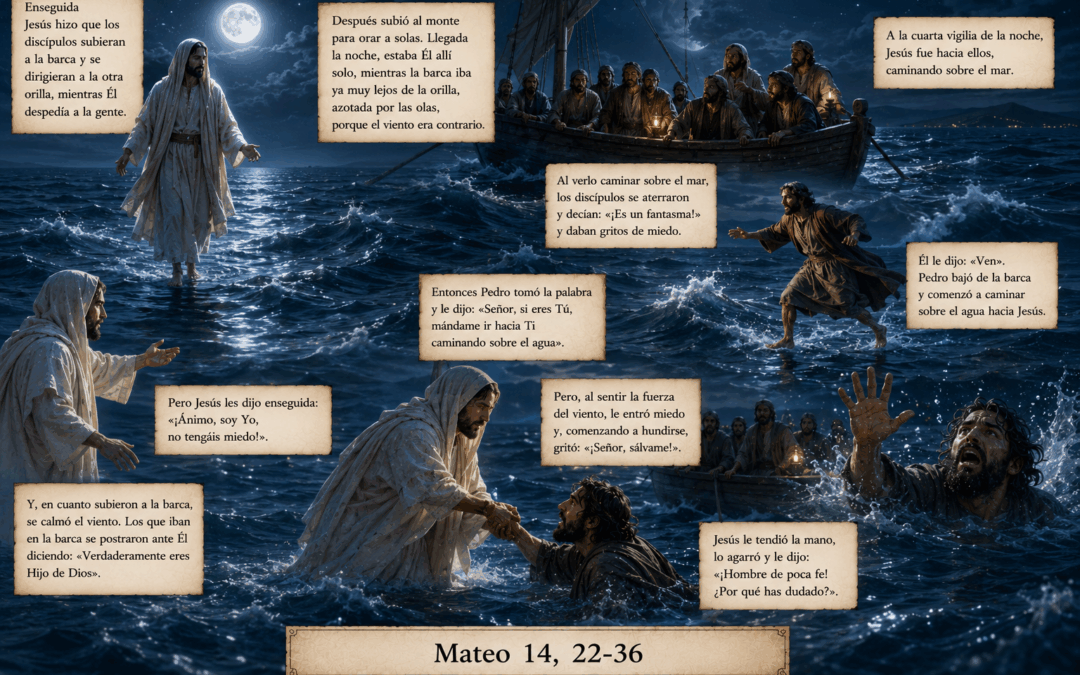 Evangelio del día: Pedro, caminando sobre las aguas